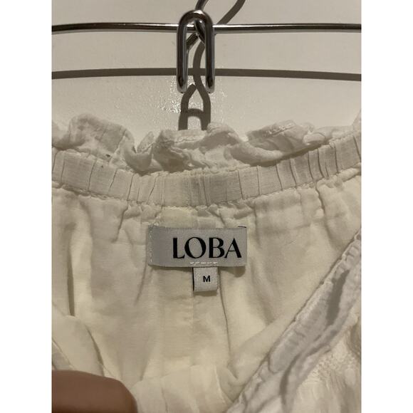 LOBA Revolve Bloomer Shorts Lace At Top And Bottom Size Medium Cotton $120 - Picture 5 of 6
